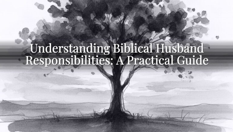 Understanding Biblical Husband Responsibilities: A Practical Guide