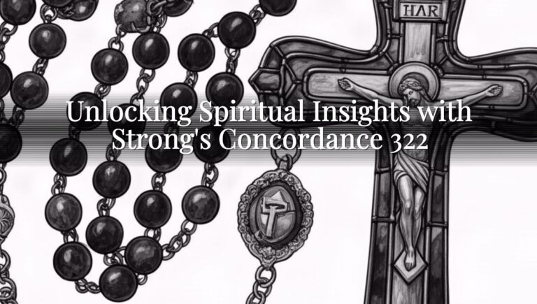 Unlocking Spiritual Insights with Strong's Concordance 322