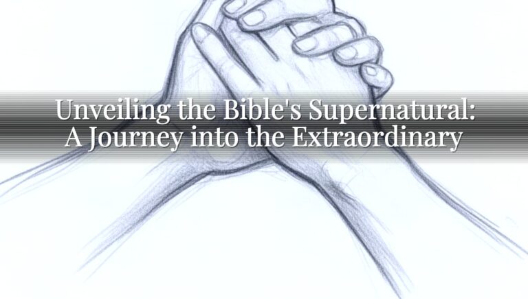 Unveiling the Bible's Supernatural: A Journey into the Extraordinary
