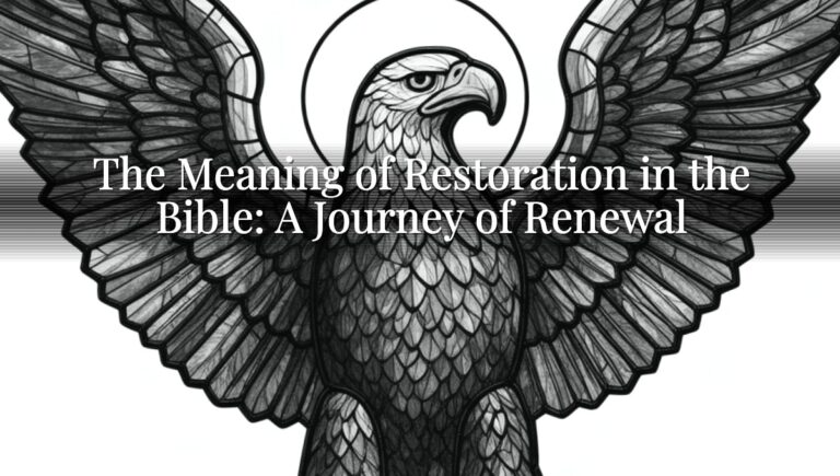 The Meaning of Restoration in the Bible: A Journey of Renewal