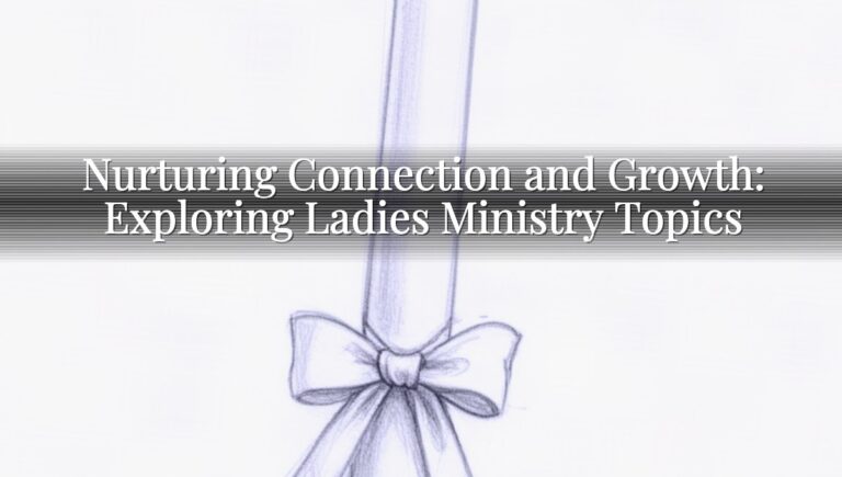 Nurturing Connection and Growth: Exploring Ladies Ministry Topics