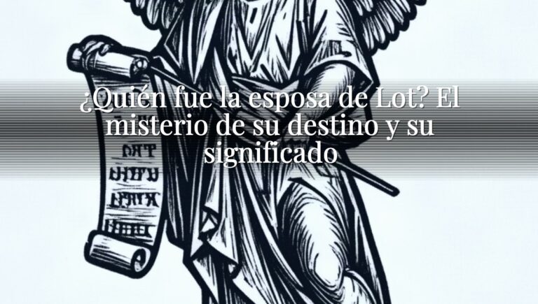 ¿Quién fue la esposa de Lot? El misterio de su destino y su significado