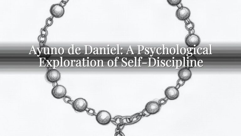 Ayuno de Daniel: A Psychological Exploration of Self-Discipline
