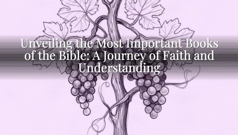 Unveiling the Most Important Books of the Bible: A Journey of Faith and Understanding