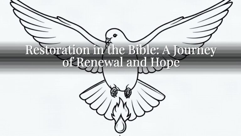Restoration in the Bible: A Journey of Renewal and Hope
