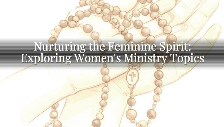 Nurturing the Feminine Spirit: Exploring Women's Ministry Topics