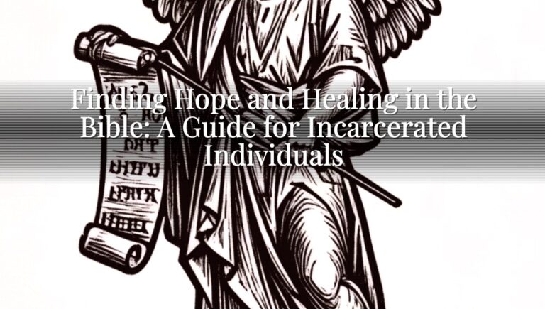 Finding Hope and Healing in the Bible: A Guide for Incarcerated Individuals