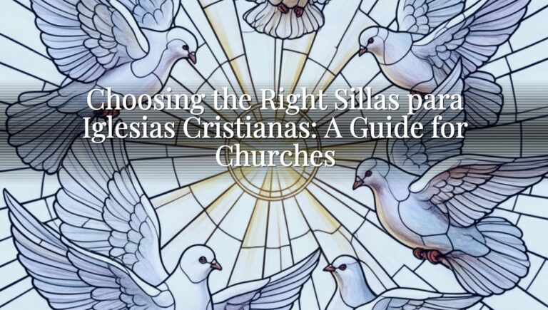 Choosing the Right Sillas para Iglesias Cristianas: A Guide for Churches