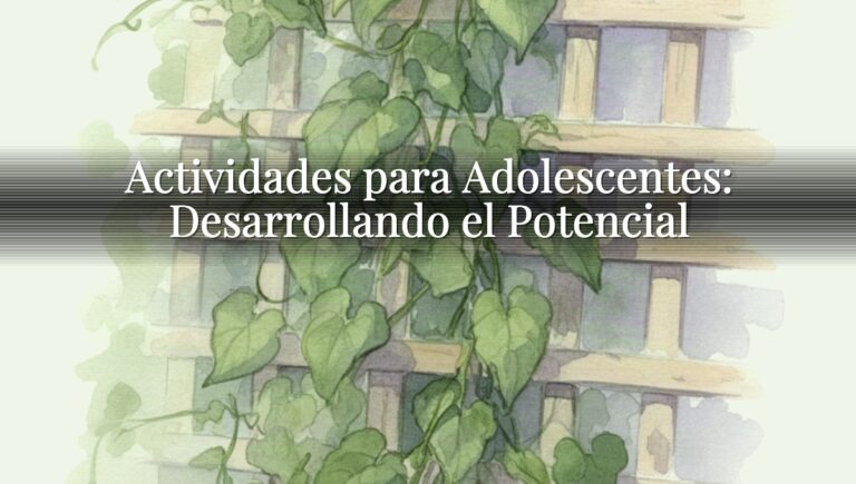 Actividades para Adolescentes: Desarrollando el Potencial
