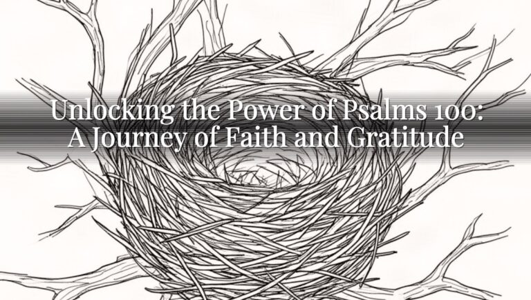 Unlocking the Power of Psalms 100: A Journey of Faith and Gratitude