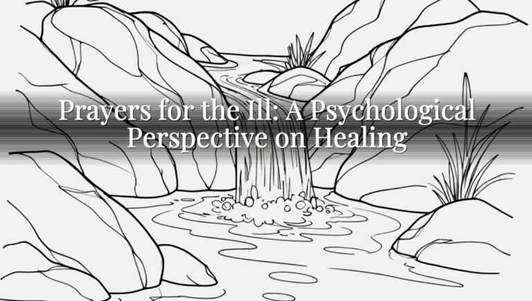 Prayers for the Ill: A Psychological Perspective on Healing