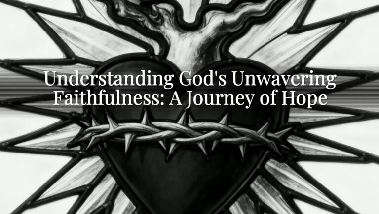 Understanding God's Unwavering Faithfulness: A Journey of Hope