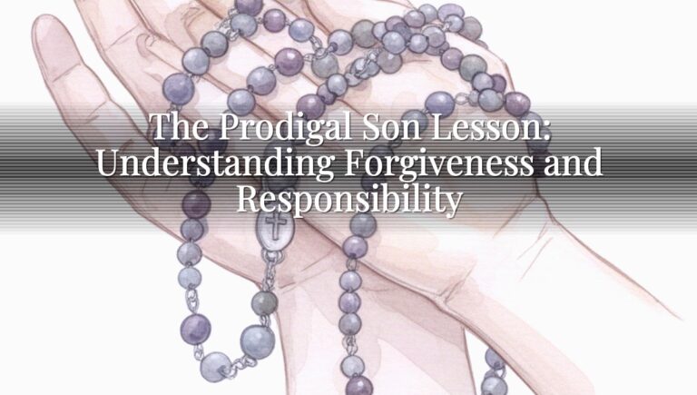 The Prodigal Son Lesson: Understanding Forgiveness and Responsibility