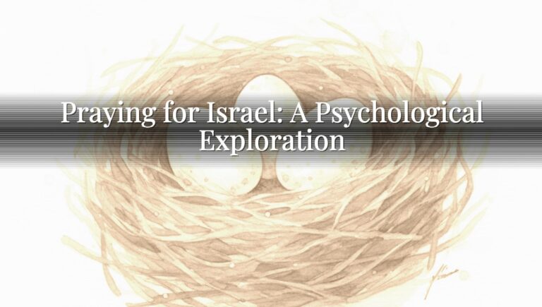 Praying for Israel: A Psychological Exploration