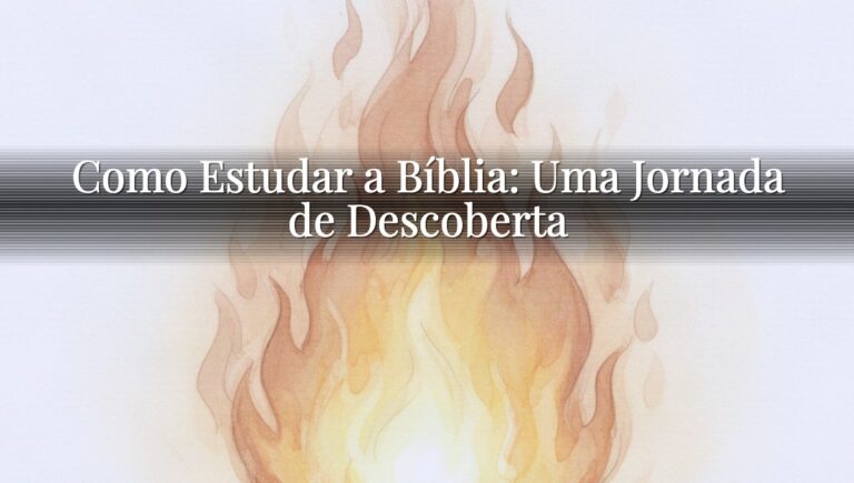 Como Estudar a Bíblia: Uma Jornada de Descoberta