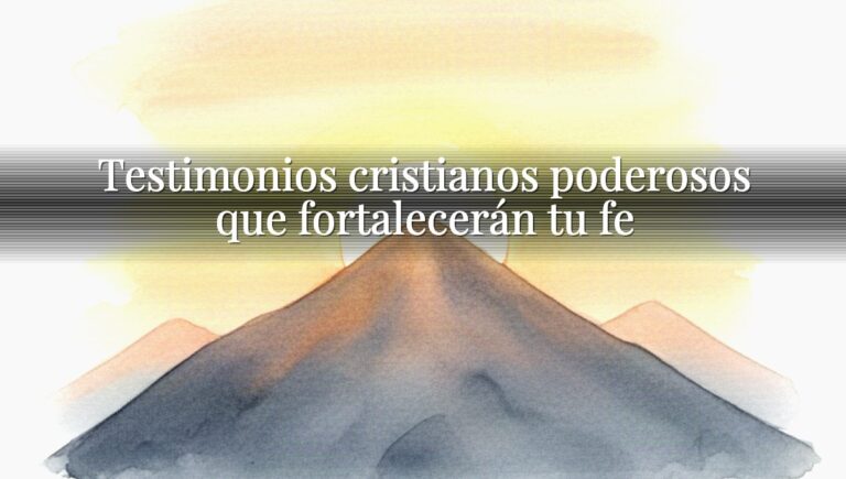 Testimonios cristianos poderosos que fortalecerán tu fe