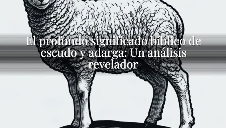 El profundo significado bíblico de escudo y adarga: Un análisis revelador