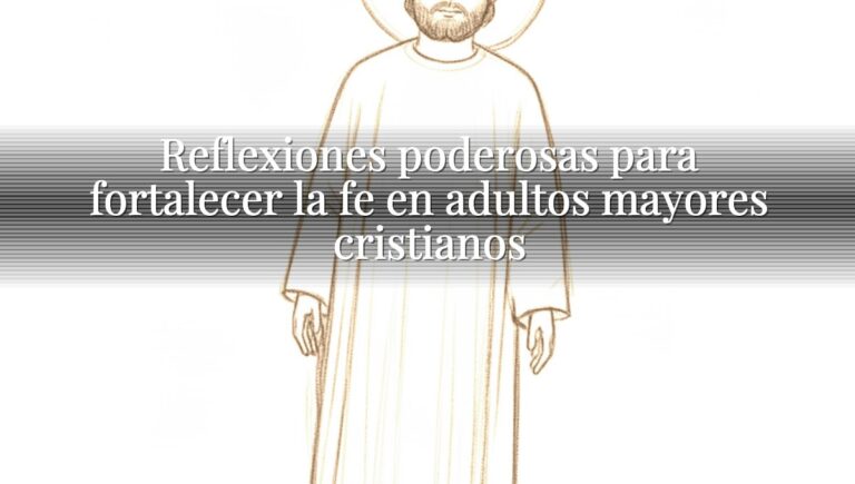 Reflexiones poderosas para fortalecer la fe en adultos mayores cristianos