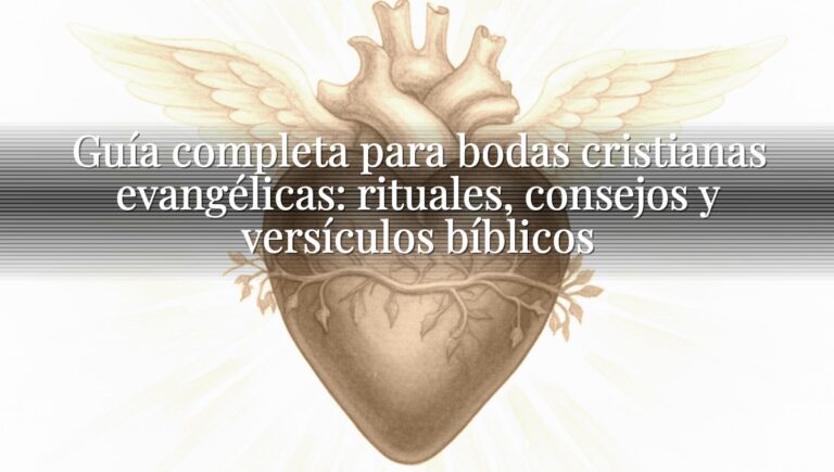 Guía completa para bodas cristianas evangélicas: rituales, consejos y versículos bíblicos
