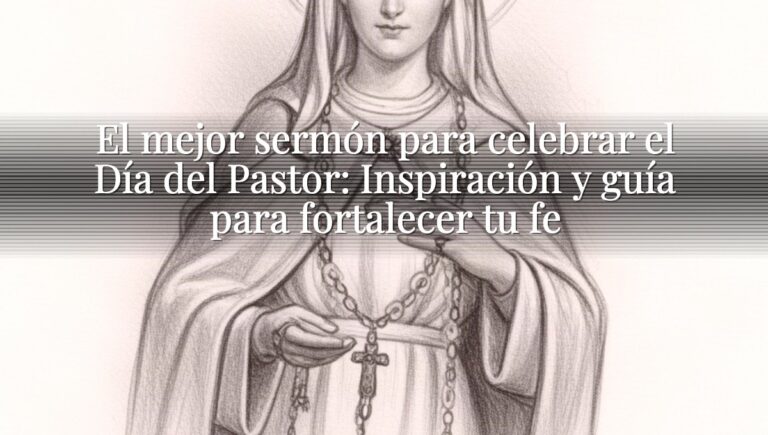 El mejor sermón para celebrar el Día del Pastor: Inspiración y guía para fortalecer tu fe