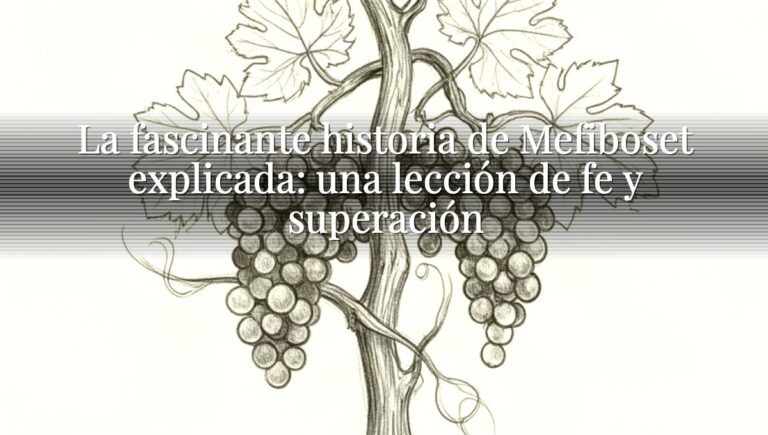 La fascinante historia de Mefiboset explicada: una lección de fe y superación