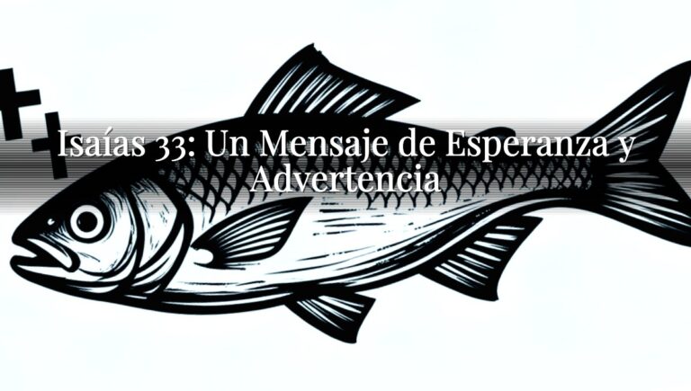 Isaías 33: Un Mensaje de Esperanza y Advertencia