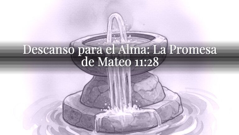 Descanso para el Alma: La Promesa de Mateo 11:28