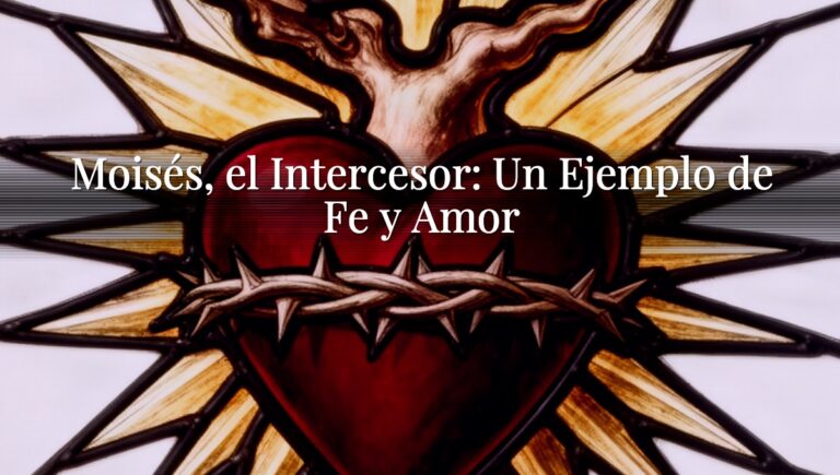 Moisés, el Intercesor: Un Ejemplo de Fe y Amor