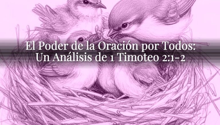 El Poder de la Oración por Todos: Un Análisis de 1 Timoteo 2:1-2