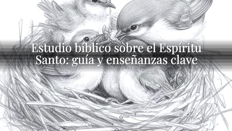 Estudio bíblico sobre el Espíritu Santo: guía y enseñanzas clave