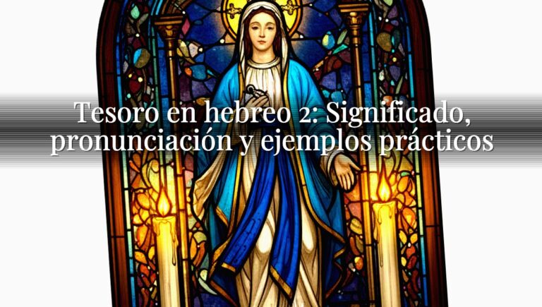 Tesoro en hebreo 2: Significado, pronunciación y ejemplos prácticos