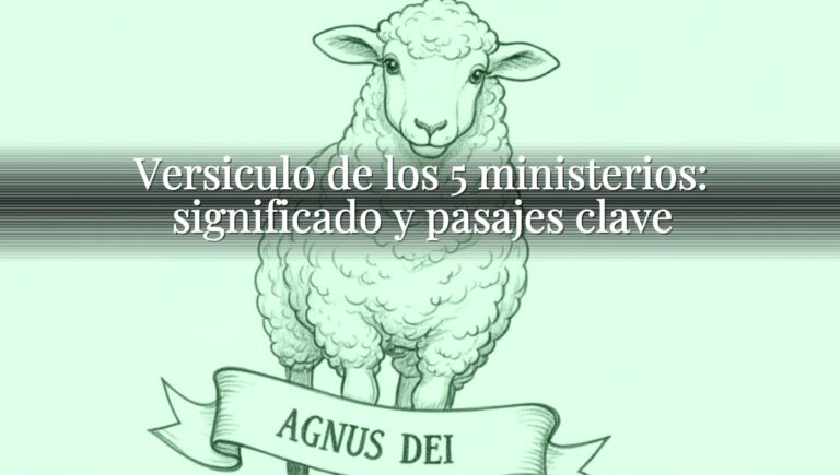 Versiculo de los 5 ministerios: significado y pasajes clave
