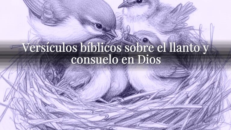Versículos bíblicos sobre el llanto y consuelo en Dios