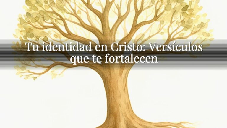 Tu identidad en Cristo: Versículos que te fortalecen