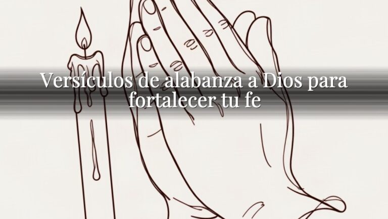 Versículos de alabanza a Dios para fortalecer tu fe