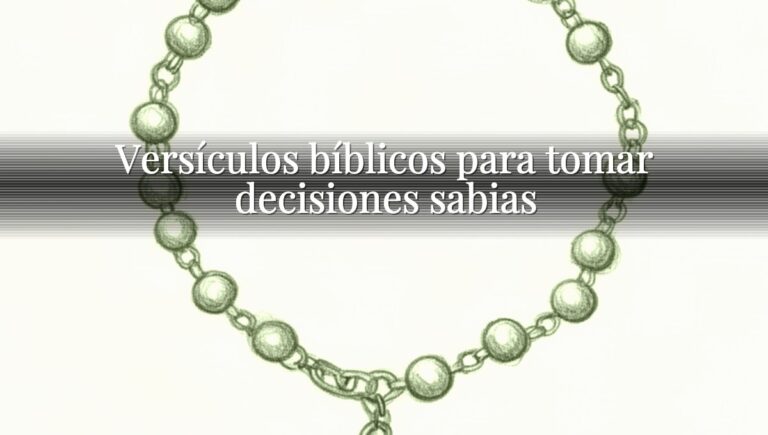 Versículos bíblicos para tomar decisiones sabias