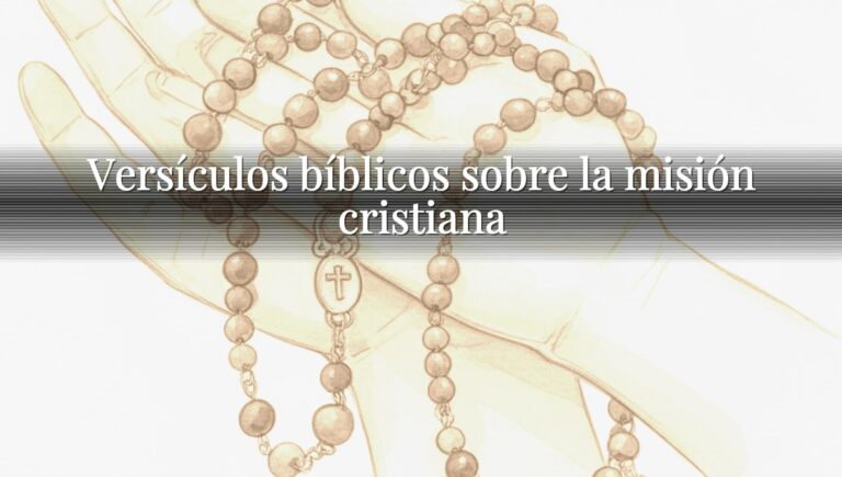 Versículos bíblicos sobre la misión cristiana