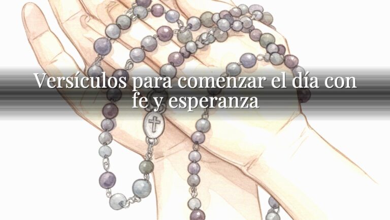 Versículos para comenzar el día con fe y esperanza