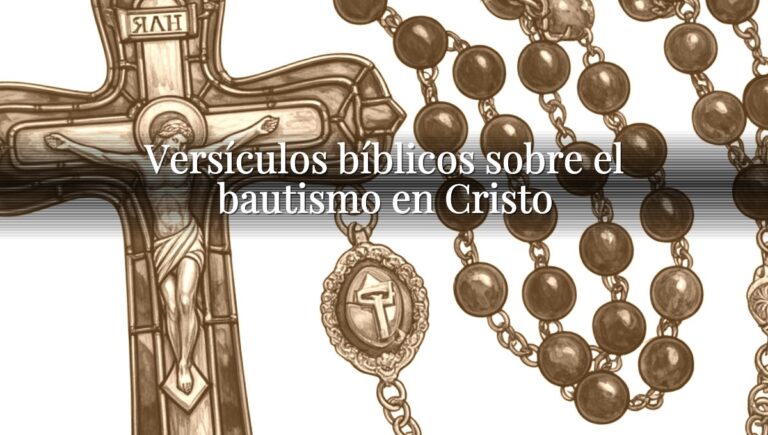 Versículos bíblicos sobre el bautismo en Cristo