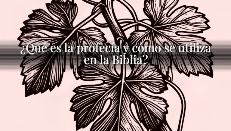 ¿Qué es la profecía y cómo se utiliza en la Biblia?
