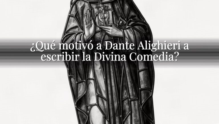 ¿Qué motivó a Dante Alighieri a escribir la Divina Comedia?