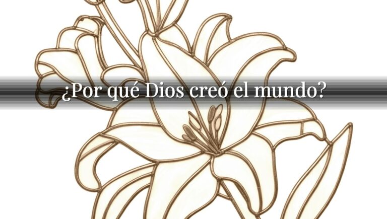 ¿Por qué Dios creó el mundo?