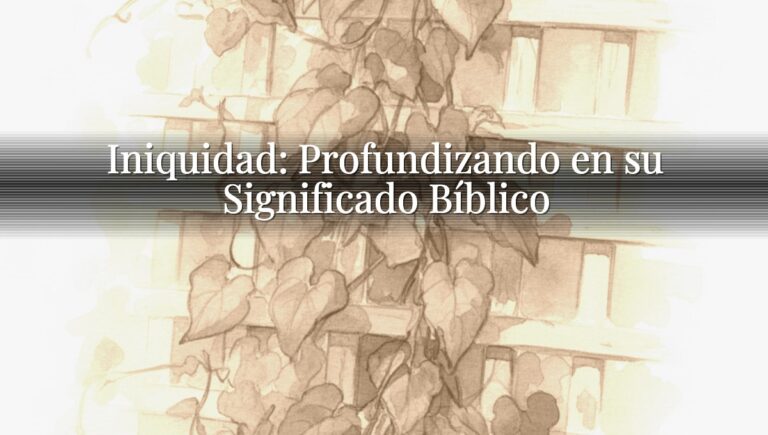Iniquidad: Profundizando en su Significado Bíblico
