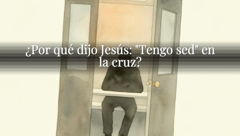 ¿Por qué dijo Jesús: "Tengo sed" en la cruz?