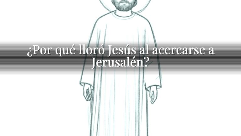 ¿Por qué lloró Jesús al acercarse a Jerusalén?