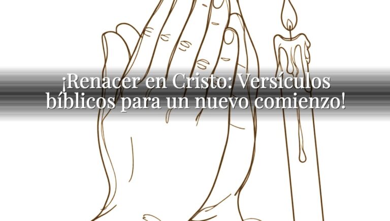 ¡Renacer en Cristo: Versículos bíblicos para un nuevo comienzo!