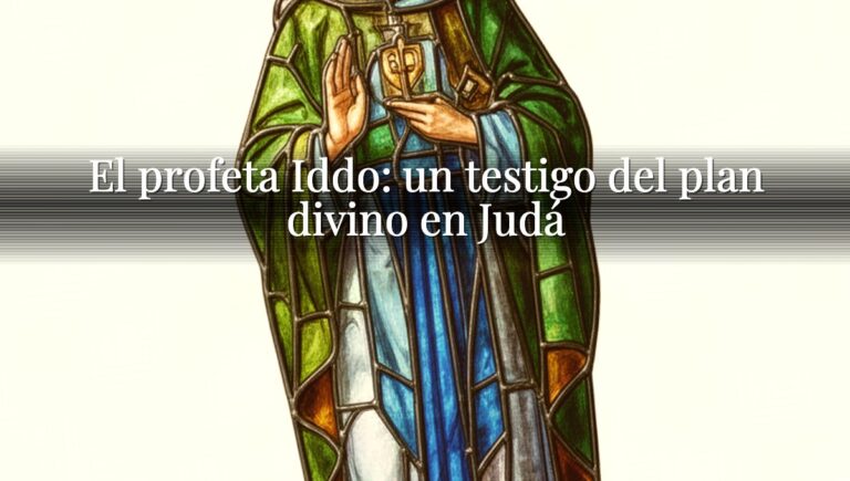 El profeta Iddo: un testigo del plan divino en Judá
