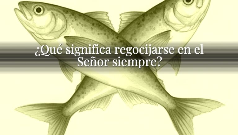 ¿Qué significa regocijarse en el Señor siempre?