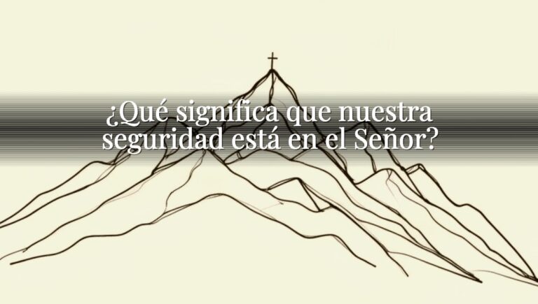 ¿Qué significa que nuestra seguridad está en el Señor?