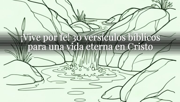 ¡Vive por fe! 30 versículos bíblicos para una vida eterna en Cristo